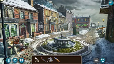 Площадь с фонтаном в приморском городке, глава 1 «Преданность», Mystery Detective Adventure 2
